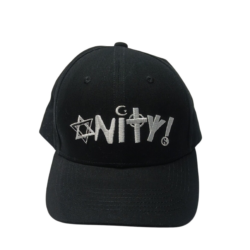 Unity Stop All Hate Baseball Cap Unisex OSFM Black Build Bridges Embroidered Hat